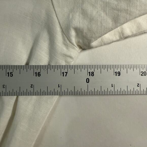 Bali Elf Handmade M White Peony Midi Dress 100% Cotton *flaw - Picture 7 of 9